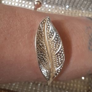 Silver Leaf Bracelet